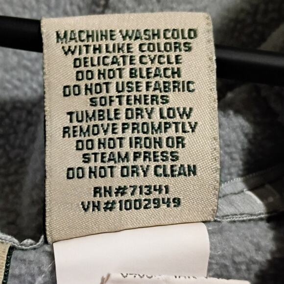 L.L.Bean Kids L 14-16 Hooded Sweatshirt Jacket Full-Zip Grey Front Pocket - Picture 12 of 13